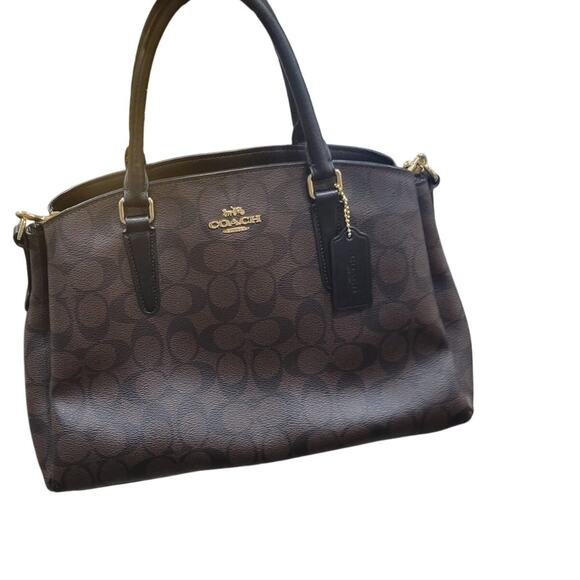 Coach Sage Carryall Signature Canvas Bag Shoulder‎ Crossbody Purse Classic - Picture 4 of 16